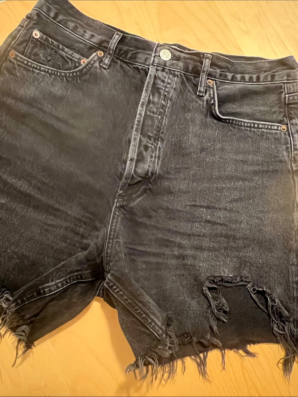 Agolde Stella Organic Cotton Shorts
